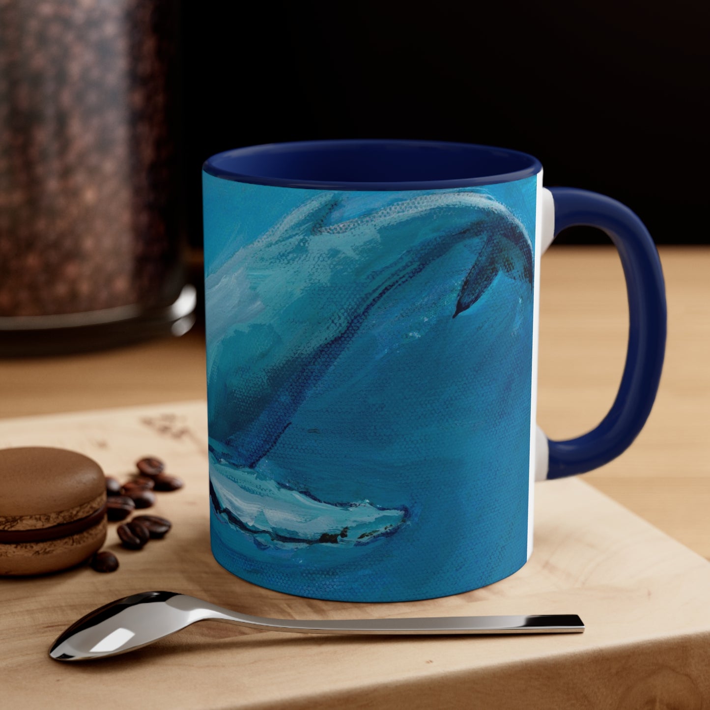 Whales Accent Coffee Mug, 11oz