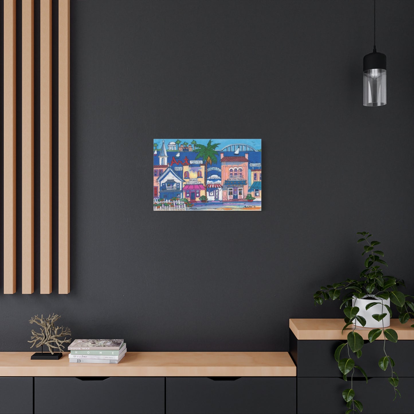 Cocoa village  - Canvas