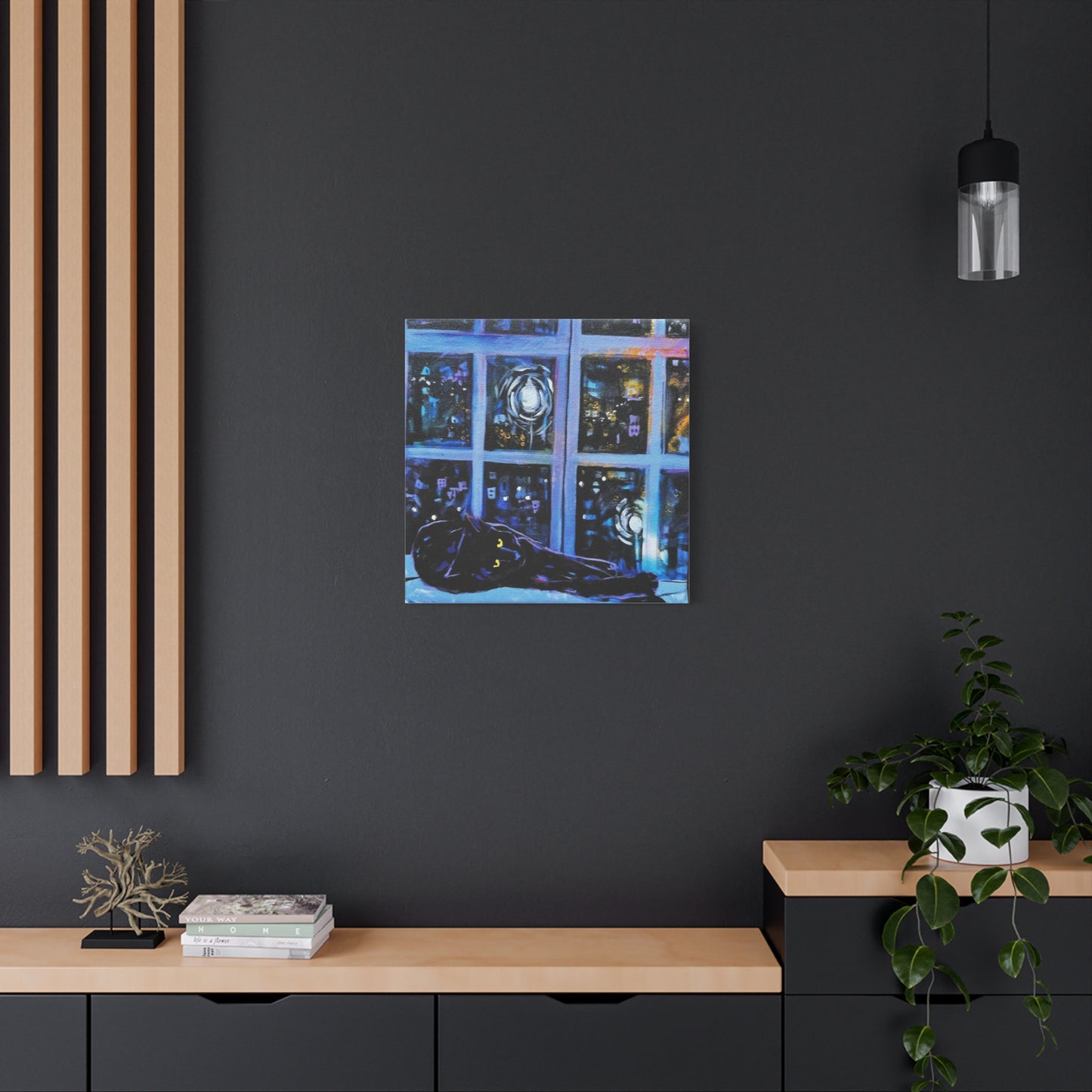Kitty in Window - Canvas