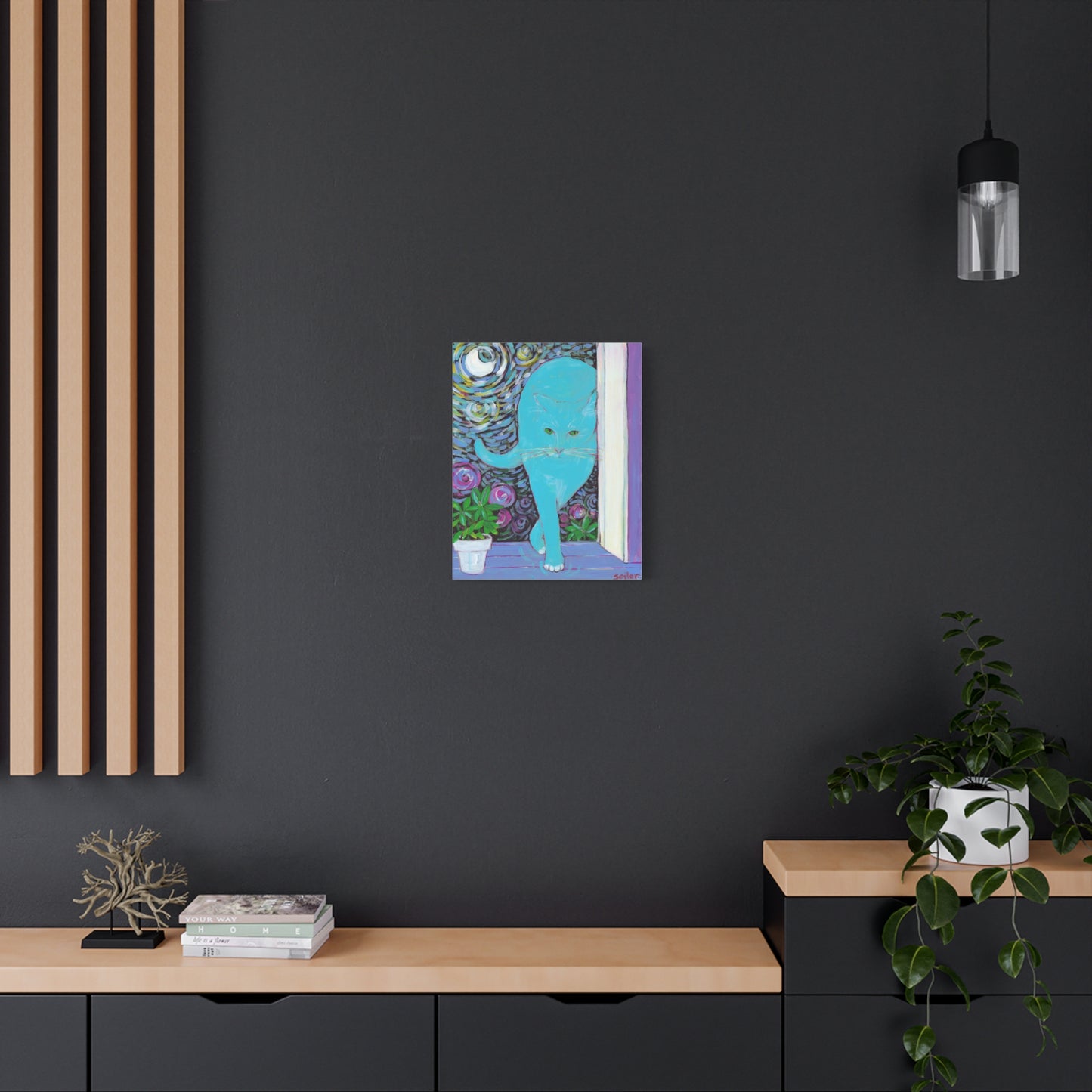 Cat Van Gogh  - Canvas