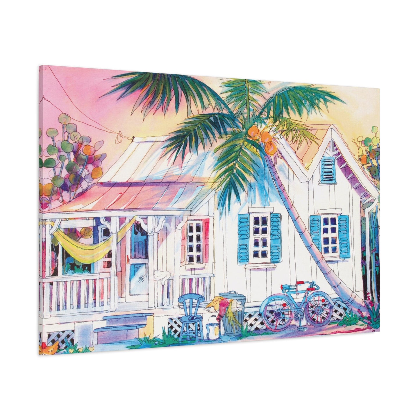 hammock on porch  - Canvas